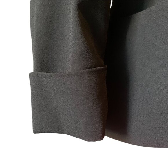 ICONE Black adjusted blazer jacket shawl lapel side pockets - medium - Picture 7 of 9